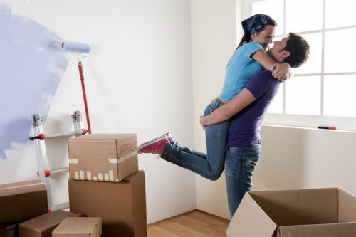 Preparing boxes and furniture for a move in Westealing