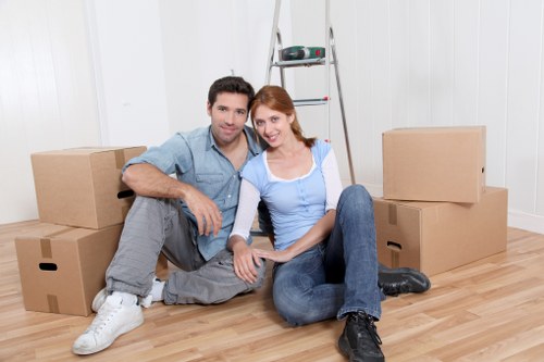 Professional removal service managing furniture and household items