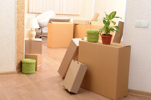 Charity donation items prepared for reuse after a house clearance